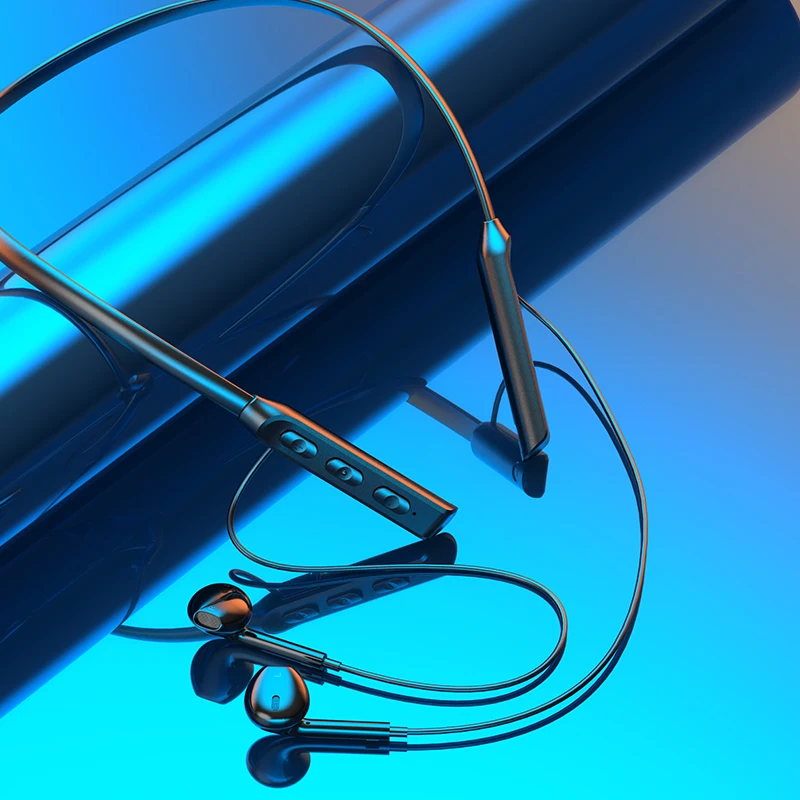 

Беспроводные магнитные Спортивные наушники Bluetooth 5,0, подвесные наушники для бега, звук басов 9D, водонепроницаемые наушники с шумоподавление...