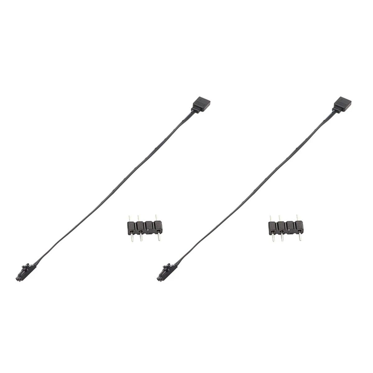 

2X for 3PIN RGB to Standard ARGB 3-Pin 5V Adapter Connector RGB Cable for Fan/Lighting Node/Commander