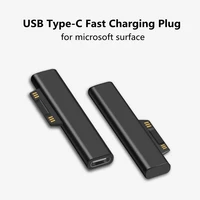 1pcs usb c pd fast charging plug converter for microsoft surface pro 3 4 5 6 go usb type c female adapter connector surface book