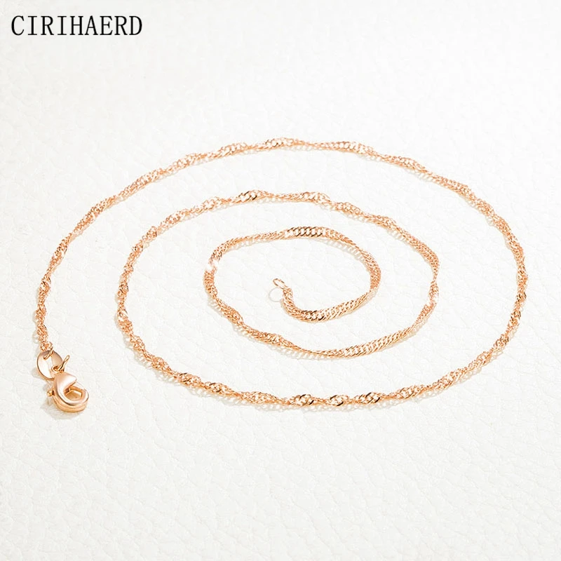 

Simple Fashion 0 Word Twisted Or Water Wave Chain Women's Chains DIY Handmade Necklace Supplies Components For Jewelry Making