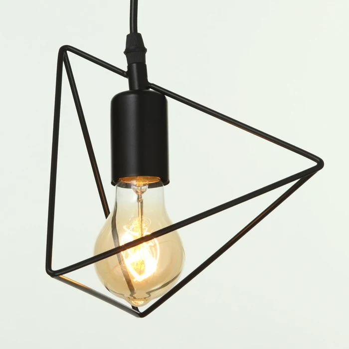 Светильник 2468/1 E27 40Вт черный 20х20х20-120 см 7353289