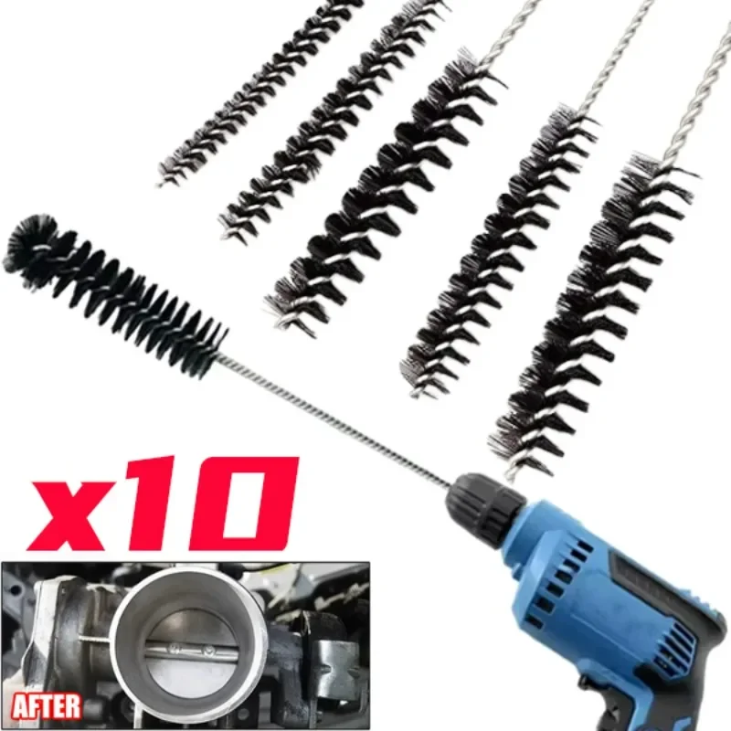 

Щетка для чистки автомобильных воздушных дверей, щетка из нержавеющей стали для очистки зазора двигателя, воздухозаборника, камеры сгорания, инструменты