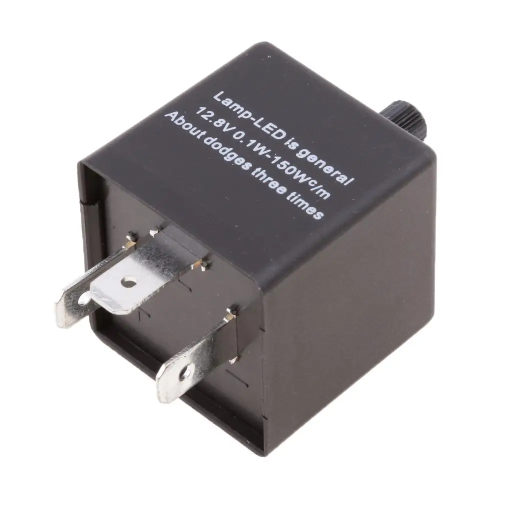 

12V 3P LED Adjustable Car Flasher Flash Relay for Turn Signal Light CF13