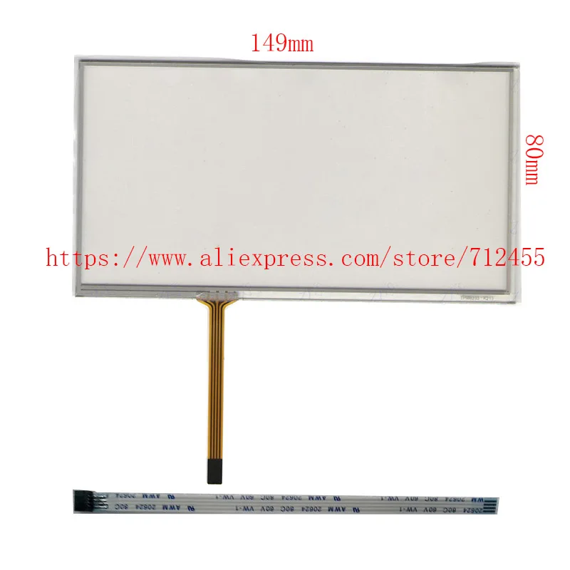 para Kenwood Ddx4033bt 149*80 Novo Polegada 149 mm 80 mm Fio Universal Lcd Painel da Tela de Toque Digitador do Carro Gps Kenwood Ddx4 Novo