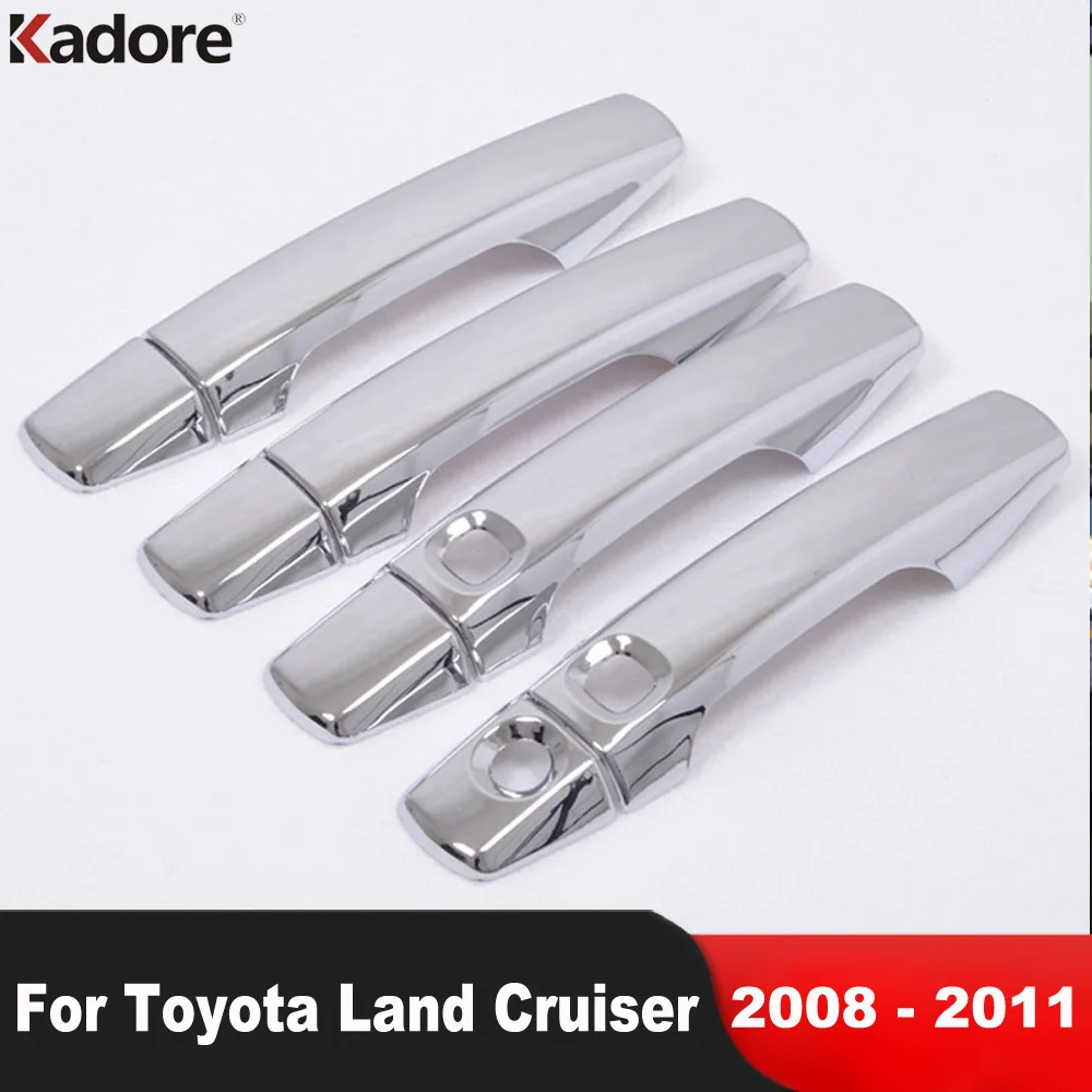 

For Toyota Land Cruiser 200 J200 LC200 2008 2009 2010 2011 Chrome Side Door Handle Cover Trim Molding Overlay Car Accessories