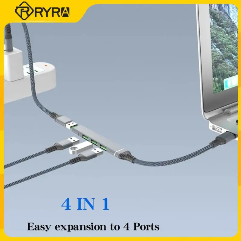 

RYRA 4 In 1 HUB USB3.0 Docking Station High Speed USB Hub Type-c Splitter Adapter PC Notebooks Laptops Mini And Portable