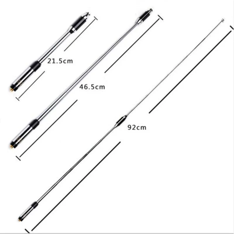 Original RH770 Telescopic Antenna SMA-Female/Male/BNC Dual Band 144/430Mhz High Gain RH-770 Antenna For Baofeng Kenwood Radio