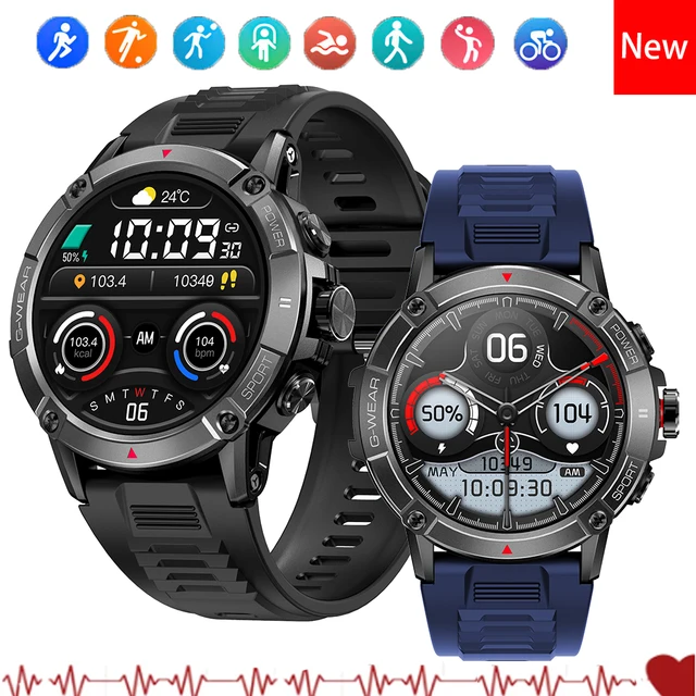 GEJIAN 2023 New Men's Outdoor Sports Compass Smart Watch 5ATM Waterproof Bluetooth Call Watches for Men Fitness Reloj Hombre 1