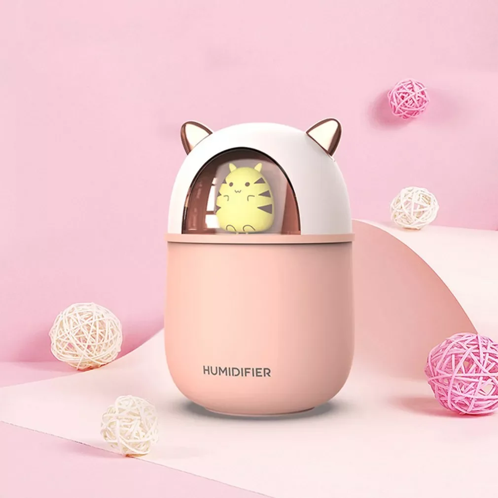 

LED Light Cartoon Mouse Cool Mist USB Humidifier Ultrasonic Ultra-Quiet Humidifier For Kids Nursery Bedroom