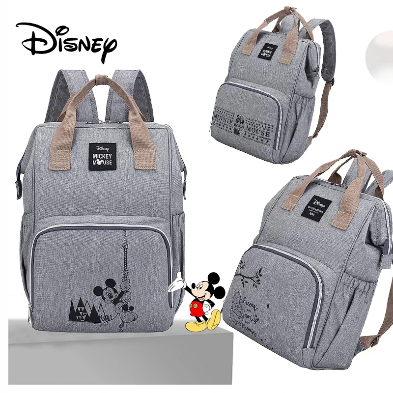 

Disney Minnie Mickey Baby Diaper Bags for Mom Multifunctional Diaper Bag Backpack Maternity Nappy Bag Mummy Baby Stroller Bag