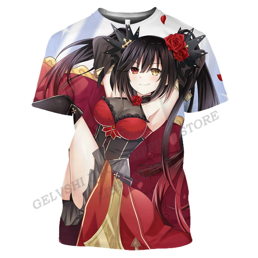 Футболка Мужская/женская оверсайз с 3D-принтом Date A Live