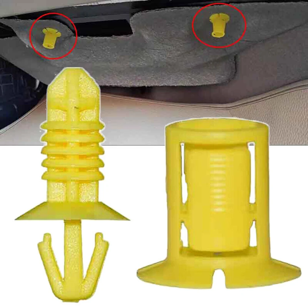 

1Set Clip Front Dash Insulator Fastener Copilot Fuse Box Cover Plate Pin Clips For Ford C-MAX Kuga S-MAX For Ford Focus II