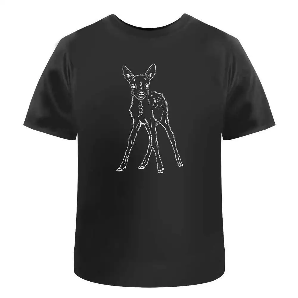 Хлопковые футболки Fawn' с рисунком аниме для мужчин и женщин