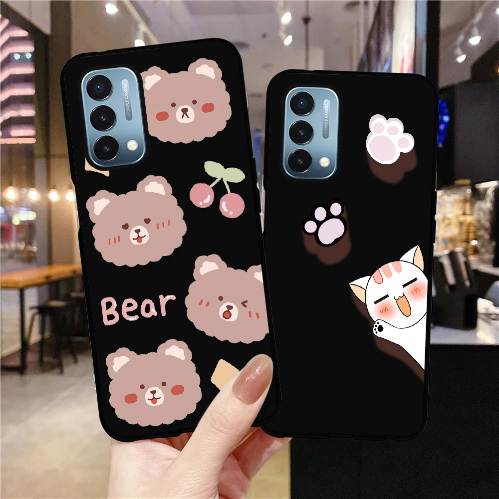 

Cute Cat Bear Case for Oneplus Nord N20 N10 CE 2 5G N100 10Pro 9R 9Pro 6 6T 7T 7 Pro 8Pro 8T 5T Z 10T Soft TPU Animal Fundas