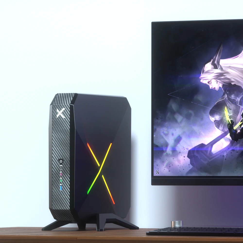 Мощный игровой пк AMD Ryzen 9 5900HX RTX3060 RX 6600M 6500XT 2 * DDR4 M.2 NVMe SSD 5G LAN настольный компьютер