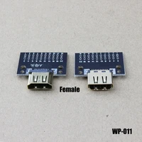 1pcs compatible hd female headtest board 19pin 19p plug connector with pcb test board solder type a wp 011