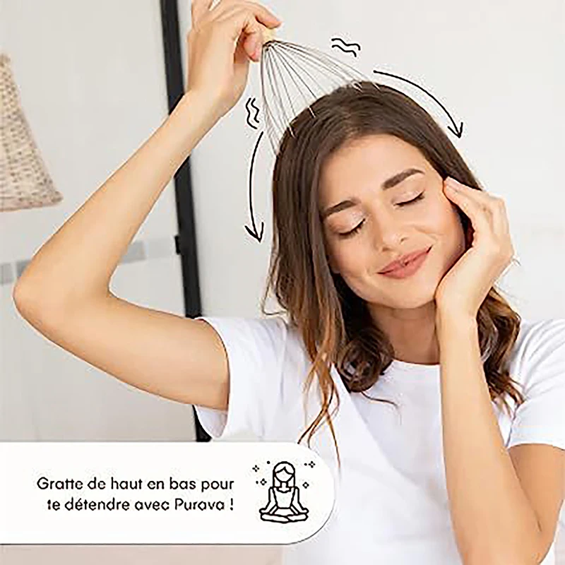 Массажер-Осьминог для головы и кожи