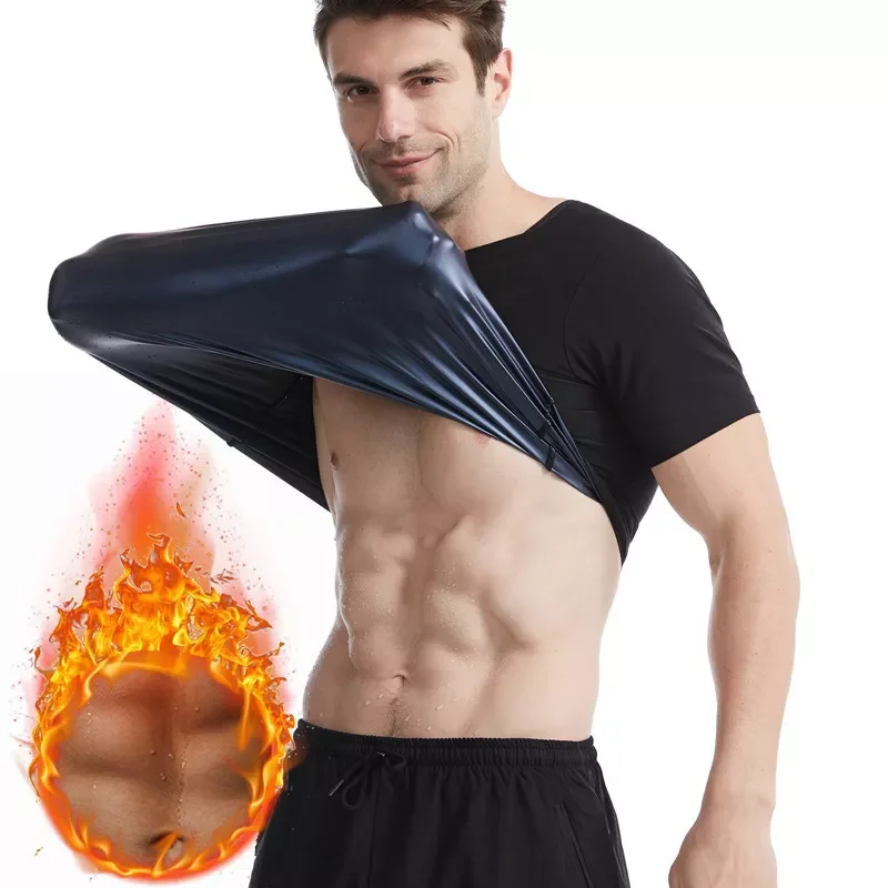 

Body Shaper Sweat Vest Hot Thermal Shirt Slimmer Sauna suits Fitness Shapewear Compression Tops For Weight Loss traf