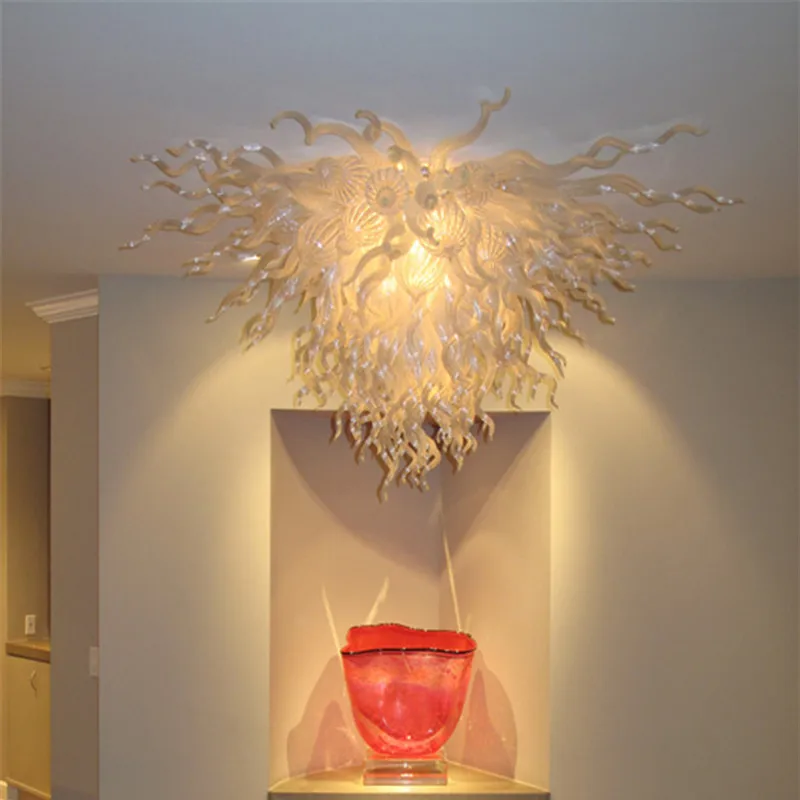 

Luxury Interior Hand Blown Chandelier Modern Art Hotel Lobby Vintage Aesthetic Ceiling Light Banquet Pendant Lamp
