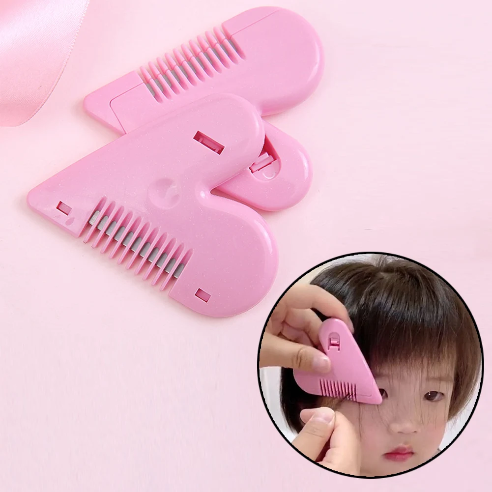 

High Quality Hot Sale Peach Heart Double Sides Hair Razor Comb Trim Bangs Thin Cutter Cutting Thinning Knife