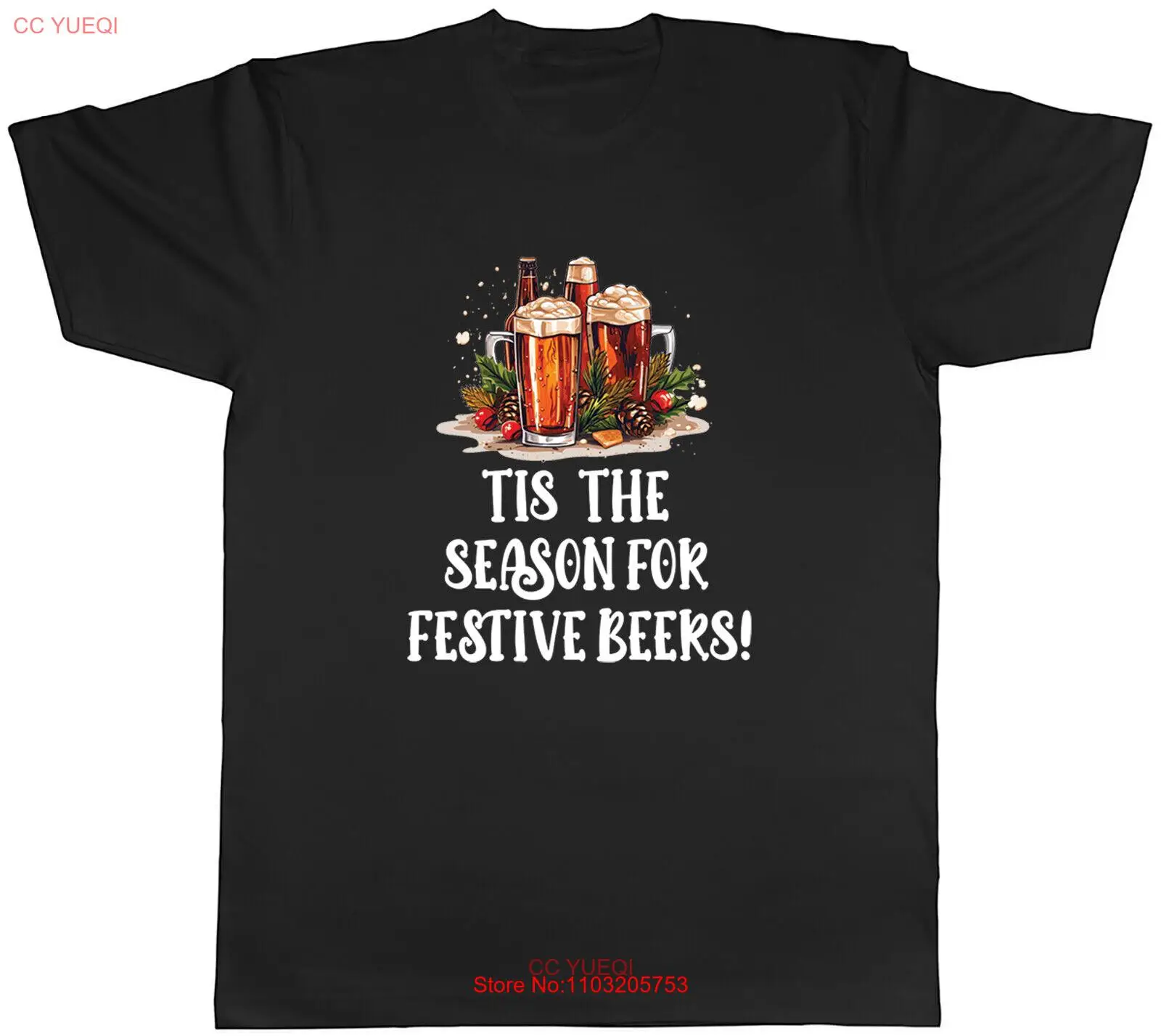 Забавная Рождественская Мужская футболка Тис сезон на Рождество подарок для