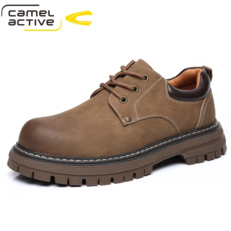 Мужская обувь Camel Active из натуральной кожи роскошная всесезонная качественная