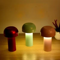 led night lights usb charging magnetic attraction modern minimalist mushroom lamp stepless dimming touch switch plastic lampara