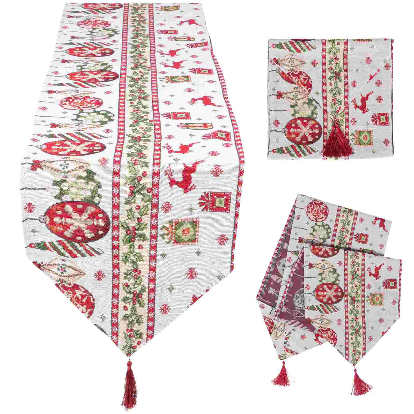 

Table Christmas Runner Inchesdecoration Cloth Dining 90 Runners Party Favor Kitchen Xmas 72 Decorative Decor Flag Ornament