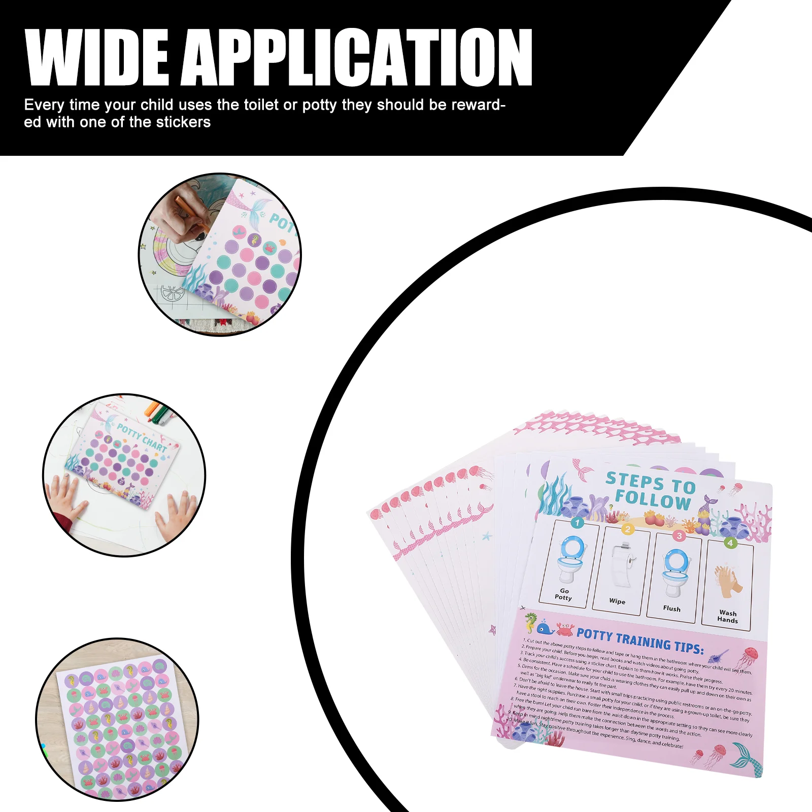 Stickers for Children Kids Potty Training Dinosaur Decals Supplies Chart Toddlers Boys with