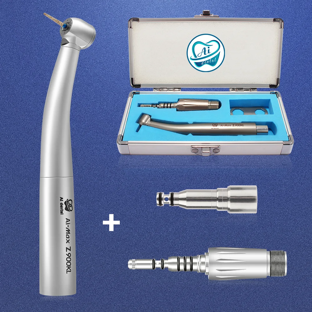 

AI-Z900KL-KCL2 Fiber optic light high speed turbine rolling drive dental handpiece 2 hole k-quick coupler consumables kit