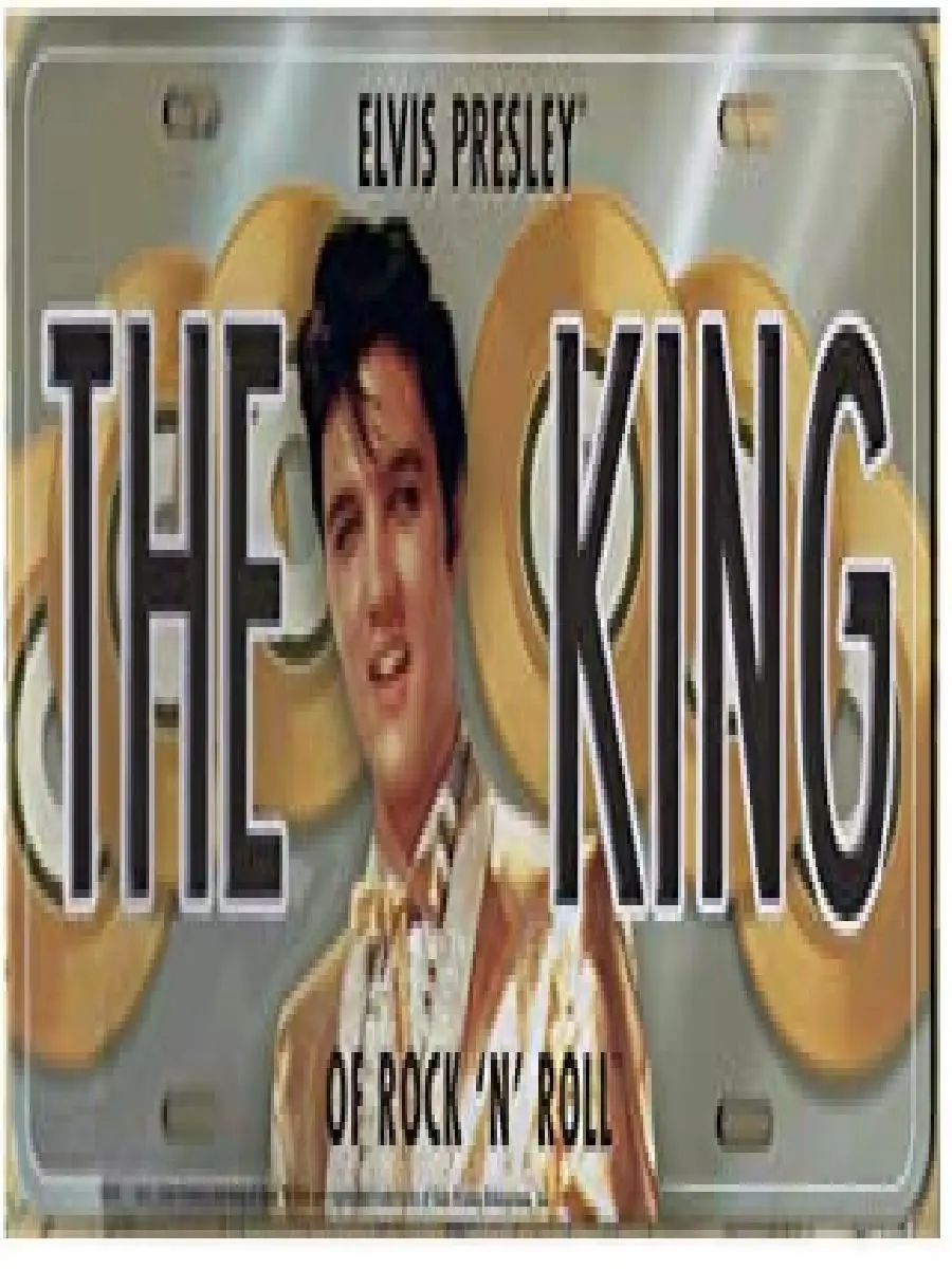 Винтажный Номерной Знак Элвиса Пресли В Стиле Ретро Металлический Жестяной