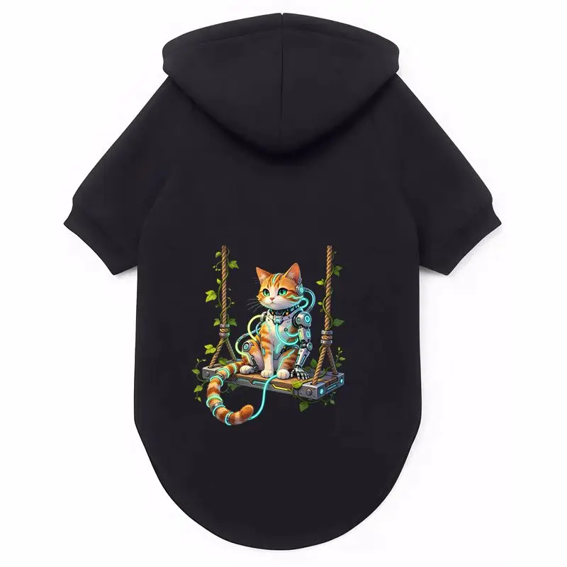 Фото Худи Cyber Cat для собак: модная, удобная, дышащая одежда для питомцев на осень-зиму №4