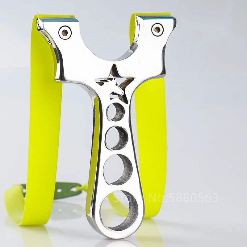 

Рогатка из нержавеющей стали с резиновым зеркалом, профессиональная Рогатка с полым коньком, уличная катапульта, аксессуары для охоты