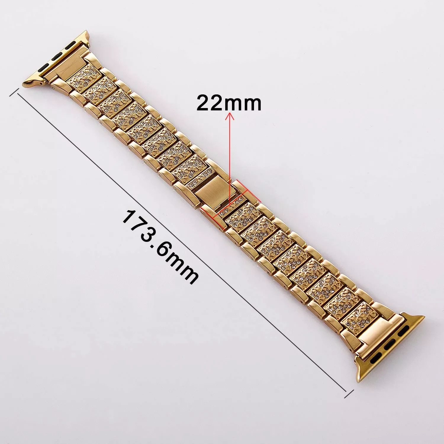 Stainless Steel Strap for Apple Watch Band 7 6 SE 5 4 3 41mm 45mm 38mm 42mm Diamond Woman Bracelet for Iwatch Series 7 40mm 44mm
