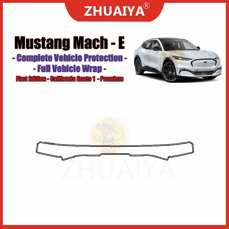 

ZHUAIYA 2021 мил 2023-для Ford Mustang Mach E CALIFORNIA ROUTE 1 PREMIUM SELECT PPF Защитная пленка для краски комплект для багажника