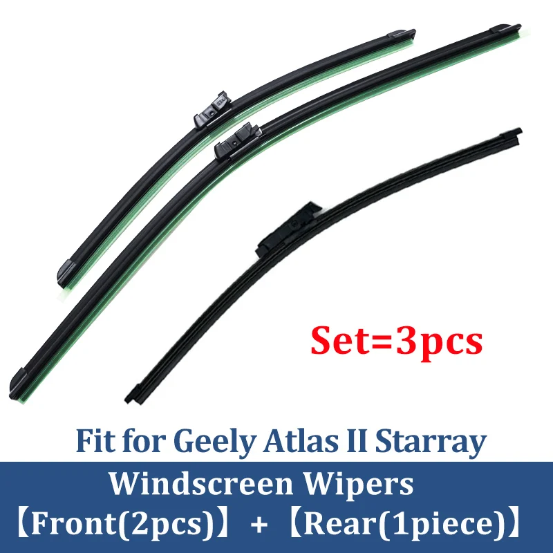 

LINNUNU 17 дюймов 24 дюйма автомобильные щетки стеклоочистителя из мягкой резины для Geely Atlas II Starray Boyue L авто лезвие без костей аксессуары для дворников