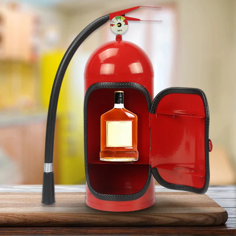 

Fire Etinguisher Mini Bar Christmas Gift Can Bar Simulation Fire Extinguisher Desktop Ornament Home Decor Desktop Ornament