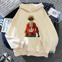 japanese anime one piece hooded sweater luffy loose casual sweater funny pullover long sleeve hoodies women anime hoodie