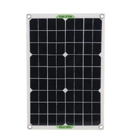 50w 12v solar panel kit complete 103060100a solar controller usb type c phone solar cell power bank charger system 50w 12v