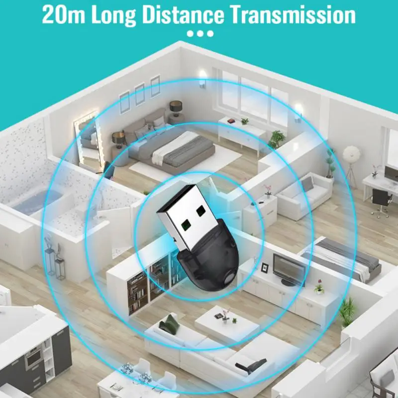 

RTL8761B USB bluetooth-совместимый адаптер 5,0 для ПК динамик беспроводные наушники мышь музыкальный аудио приемник передатчик
