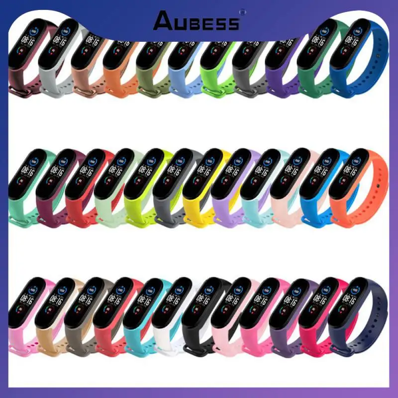 

Wrist Straps For For Mi Band 6 Portable Tpu Watchband Anti-lost Flexible Replacement Strap For Xiaomi Band Office Accessories