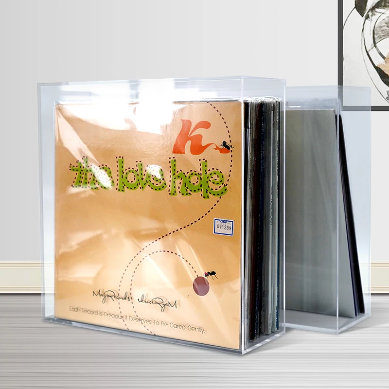 Горячий 12-дюймовый шкаф для виниловых пластинок ящик хранения коллекции LP