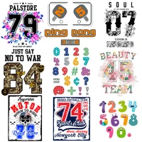 number alphabet letter patches for clothing camouflage miritary patch for army clothes motor biker iron on transfers stickers