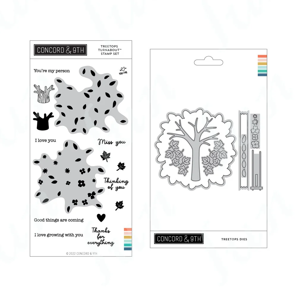 

2023 New Treetops Stamps Metal Cutting Dies DIY Scrapbooking Photo Album Decorative Embossing Paper Card Crafts Die Cuts