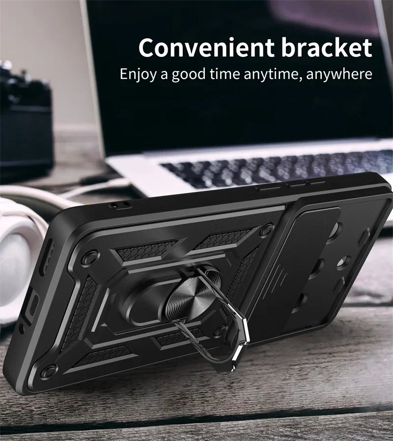 Бронированный чехол для OPPO Realme 11 Pro Plus магнитный автомобильный держатель кольцо 5G