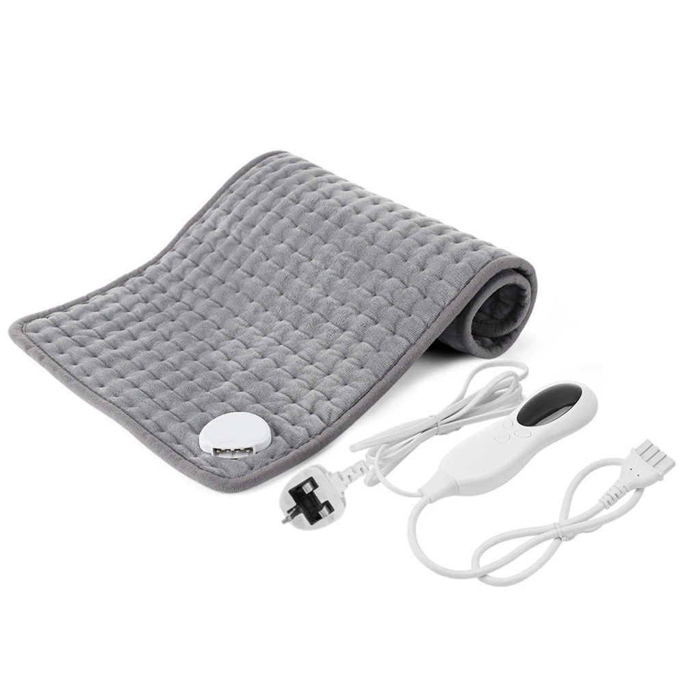 

110-240V 10 Speeds Electric Heating Pad For Shoulder Neck Back Spine Leg Pain Relief Winter Warmer 3 Timer Heat Controller