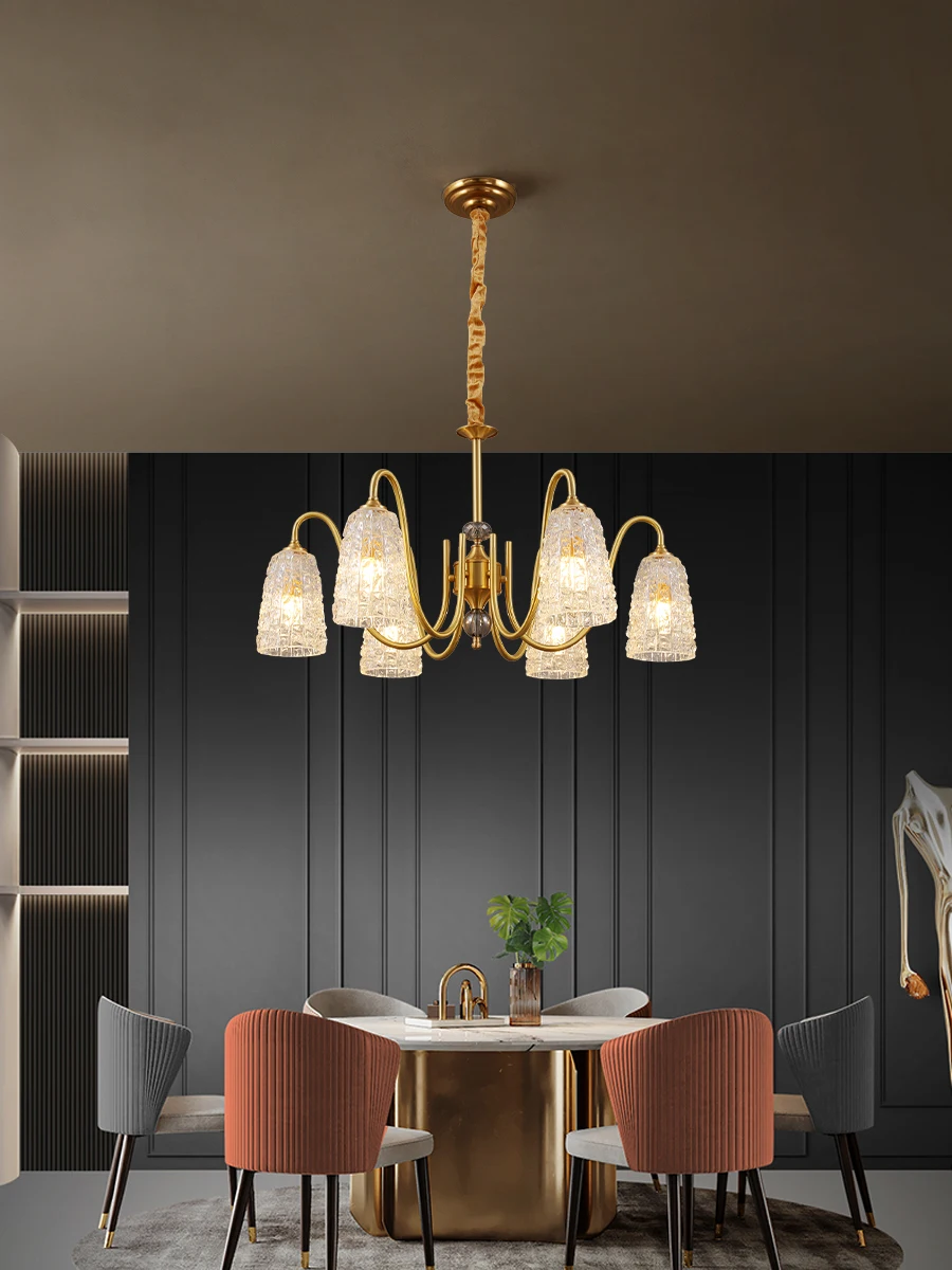 Роскошные американские подвесные лампы E14 люстра для гостиной и ресторана из