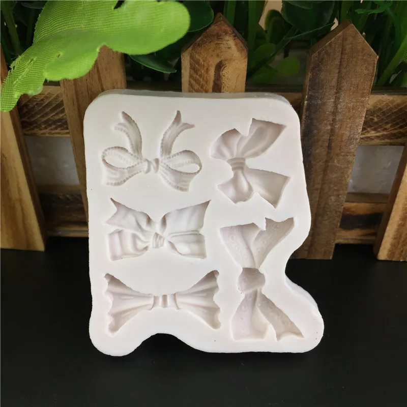 

Tools Baking Accessories and ToolsSilicone Baking Pan for Pastry Bows Bowknots Silicone Sugarcraft Mold Fondant Cake Decorating