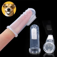 super soft pet finger toothbrush teddy dog brush bad breath tartar teeth tool dog cat cleaning pet supplies teeth care tools new