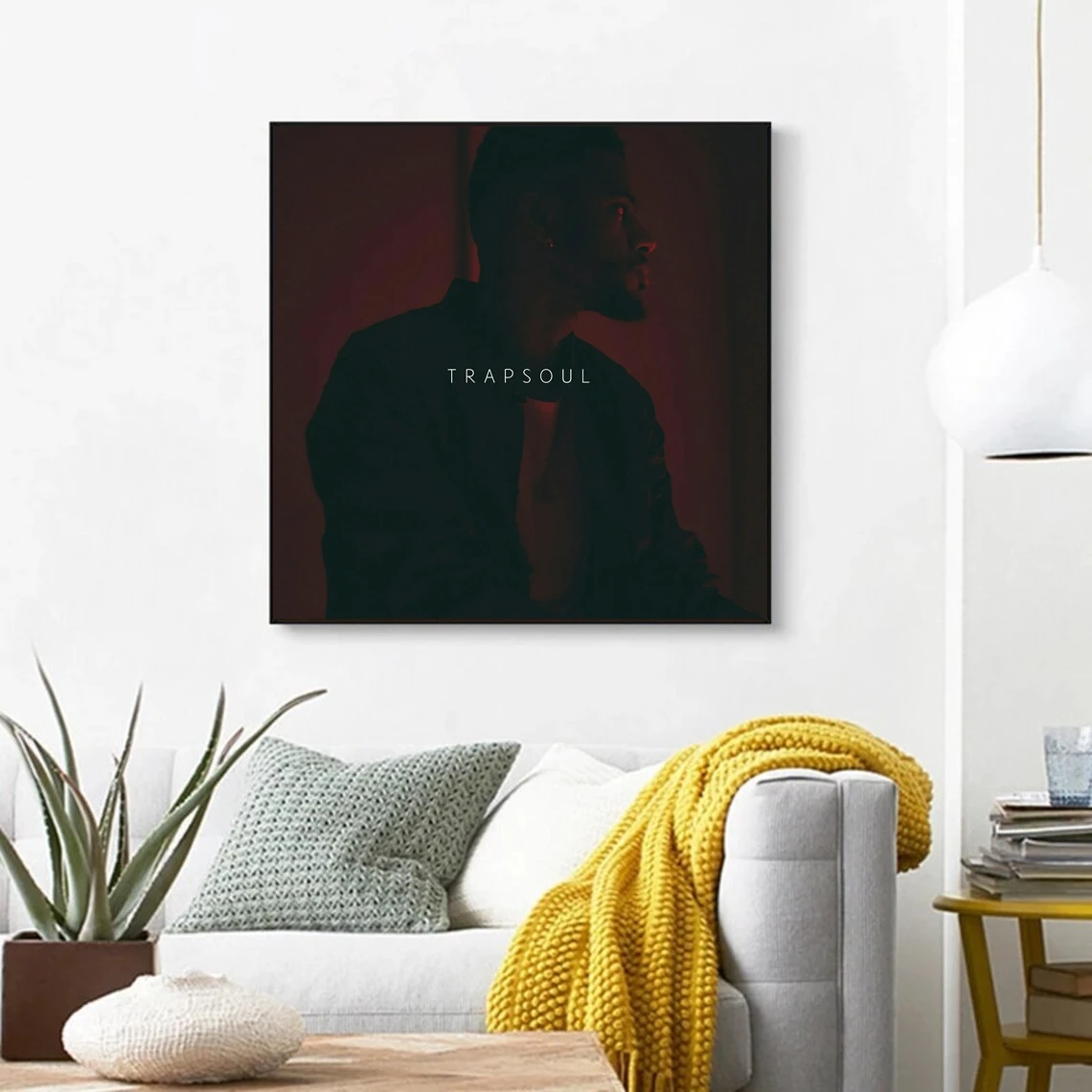 Bryson Tiller T R A P S O U L Музыкальный альбом Плакат Холст Художественный принт Домашний